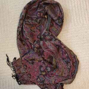Expressions Paisley Scarf in Pink and Purple